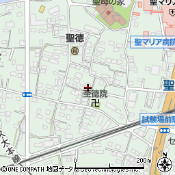 福岡県久留米市津福本町954-1周辺の地図