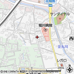 福岡県久留米市西町502周辺の地図