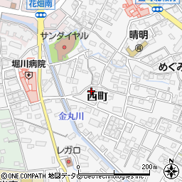 福岡県久留米市西町795周辺の地図