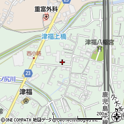 福岡県久留米市津福本町1237周辺の地図