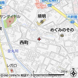 福岡県久留米市西町879周辺の地図