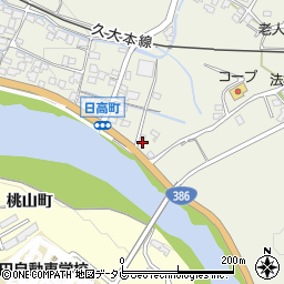 大分県日田市日高2378-1周辺の地図