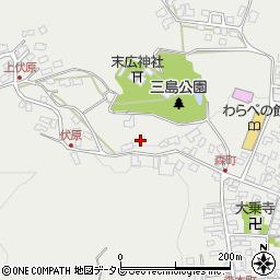大分県玖珠郡玖珠町森887周辺の地図