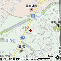 福岡県久留米市津福本町1227周辺の地図