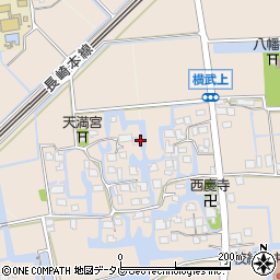佐賀県神埼市上六丁周辺の地図