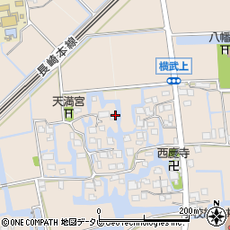 佐賀県神埼市上六丁周辺の地図