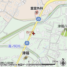 福岡県久留米市津福本町1229周辺の地図