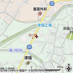 福岡県久留米市津福本町1229周辺の地図
