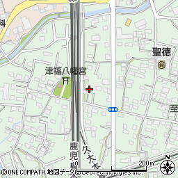 福岡県久留米市津福本町1112周辺の地図