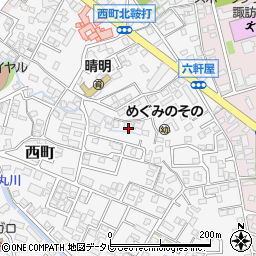 福岡県久留米市西町842-2周辺の地図