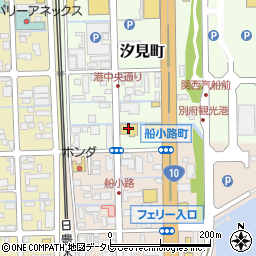 ドコモショップ別府店周辺の地図