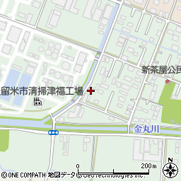 福岡県久留米市津福本町2112周辺の地図