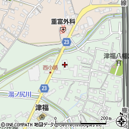 福岡県久留米市津福本町1232周辺の地図