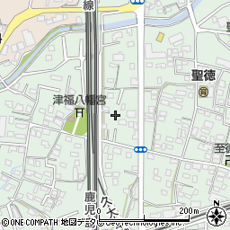 福岡県久留米市津福本町1110周辺の地図