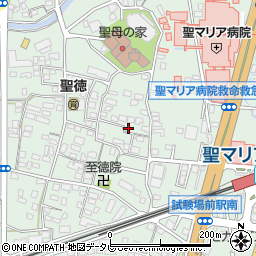 福岡県久留米市津福本町929周辺の地図