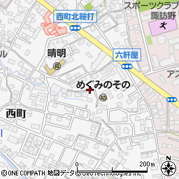 福岡県久留米市西町850周辺の地図