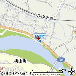 大分県日田市日高1446周辺の地図