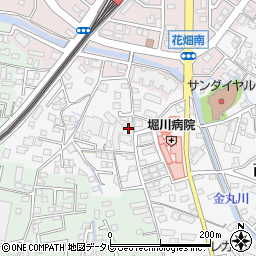 福岡県久留米市西町528-2周辺の地図