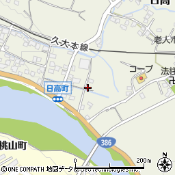 大分県日田市日高2372周辺の地図
