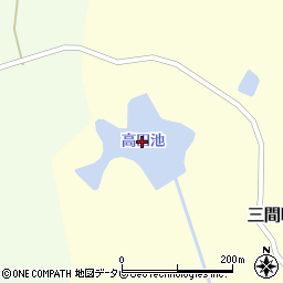 高田池周辺の地図