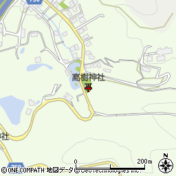 高樹神社周辺の地図