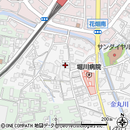 福岡県久留米市西町528周辺の地図