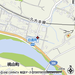 大分県日田市日高1456周辺の地図