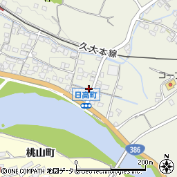 大分県日田市日高1455-5周辺の地図