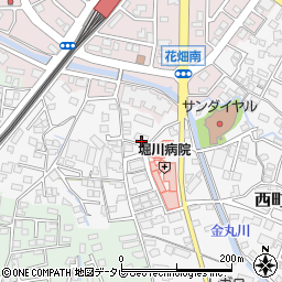 福岡県久留米市西町519周辺の地図