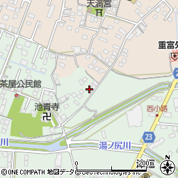 福岡県久留米市津福本町2159周辺の地図