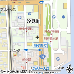 丸亀製麺 別府店周辺の地図
