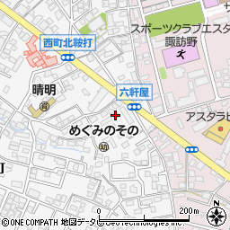 福岡県久留米市西町859-1周辺の地図