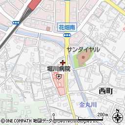 福岡県久留米市西町603-5周辺の地図