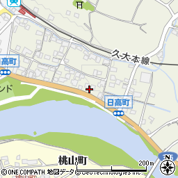 大分県日田市日高1420-1周辺の地図