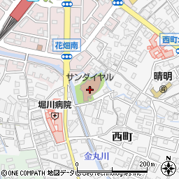 福岡県久留米市西町636周辺の地図