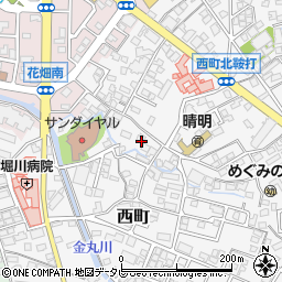 福岡県久留米市西町903周辺の地図