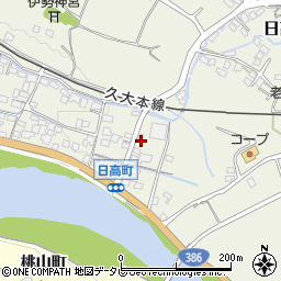 大分県日田市日高1470-1周辺の地図