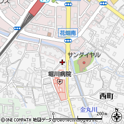 福岡県久留米市西町603周辺の地図