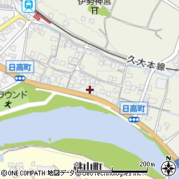 大分県日田市日高1410-3周辺の地図