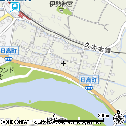 大分県日田市日高1412周辺の地図