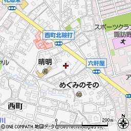 福岡県久留米市西町867周辺の地図