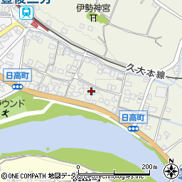 大分県日田市日高1410-1周辺の地図