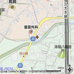 福岡県久留米市津福本町1248周辺の地図