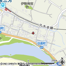大分県日田市日高1428-2周辺の地図