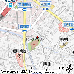 福岡県久留米市西町945周辺の地図