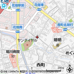 福岡県久留米市西町894周辺の地図