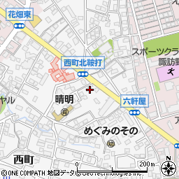 福岡県久留米市西町910-22周辺の地図