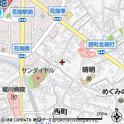 福岡県久留米市西町895周辺の地図