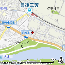 大分県日田市日高1349周辺の地図