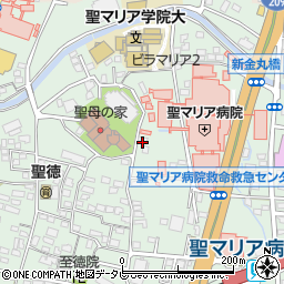 福岡県久留米市津福本町388-3周辺の地図